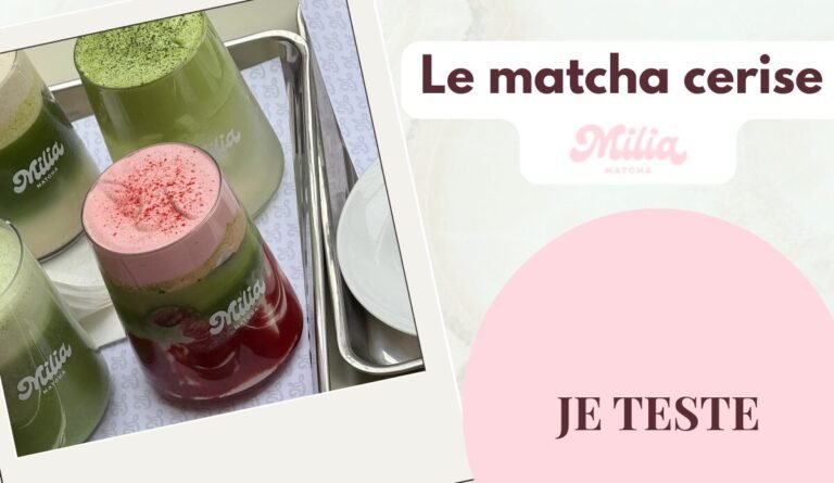 test matcha cerise