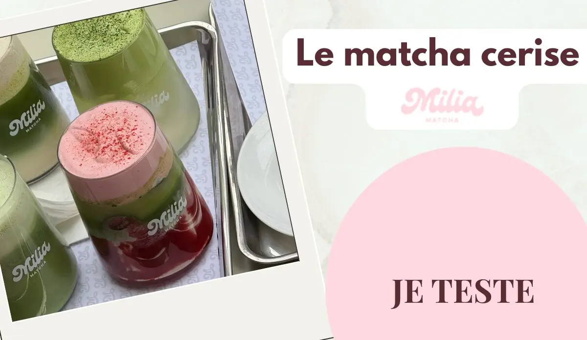 test matcha cerise