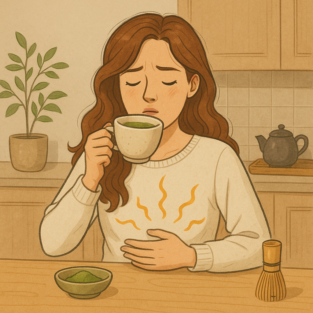 Les effets secondaires du matcha, comme les troubles digestifs 6 effet secondaires du matcha