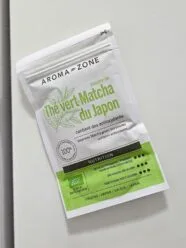 Aroma-Zone Thé vert Matcha en poudre BIO, le contenant à l’ouverture