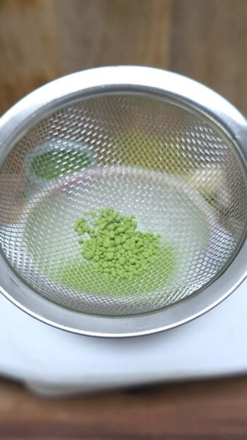 La texture du matcha