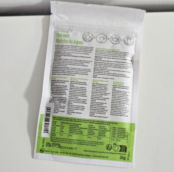 Composition du Matcha Bio Aroma-Zone