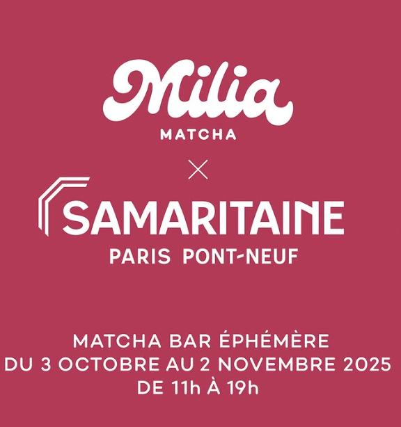 Milia Matcha dévoile son 1er point de vente à la Samaritaine (Paris) 2 milia matcha samaritaine