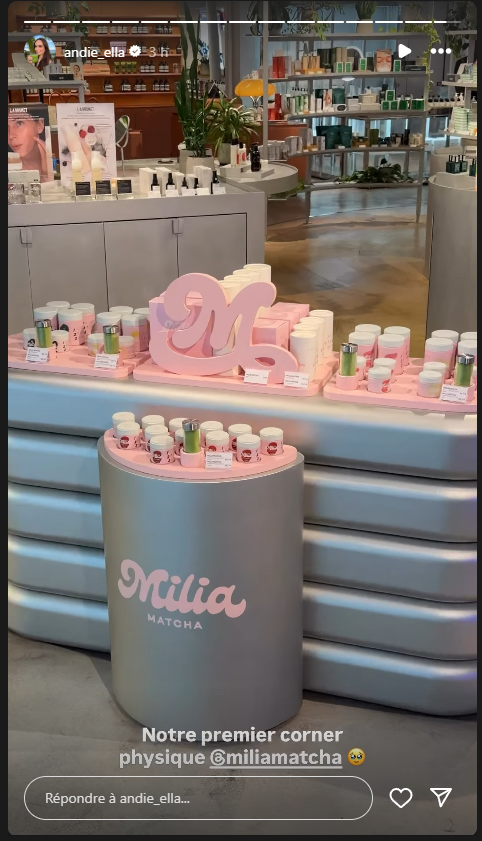 Milia Matcha dévoile son 1er point de vente à la Samaritaine (Paris) 3 milia matcha corner