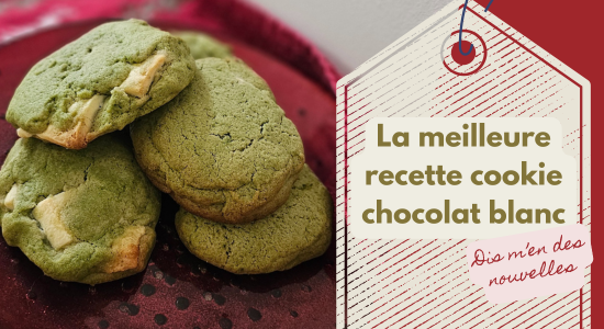 cookie matcha chocolat blanc