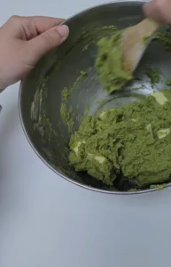 ajouter chocolat blanc et mélanger