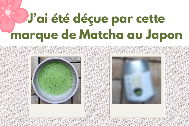 déception marque matcha japon