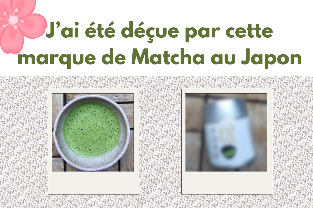 déception marque matcha japon