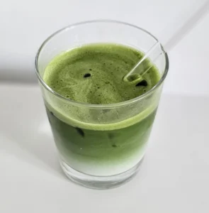 matcha latte crémeux
