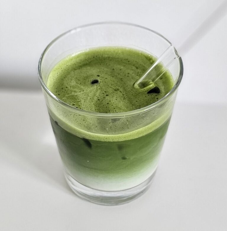 matcha latte crémeux