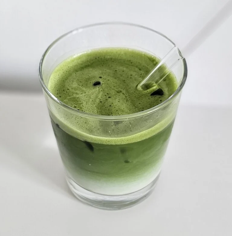 matcha latte crémeux