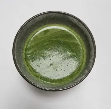 Teisuto Matcha gokou, la mousse obtenue au chasen