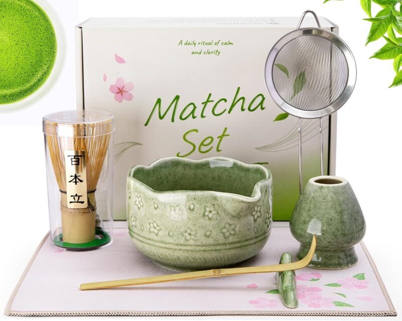 Quel kit matcha Amazon choisir ? (printemps 2026) 4 Doublewhale kit matcha porte-balai inoxydable