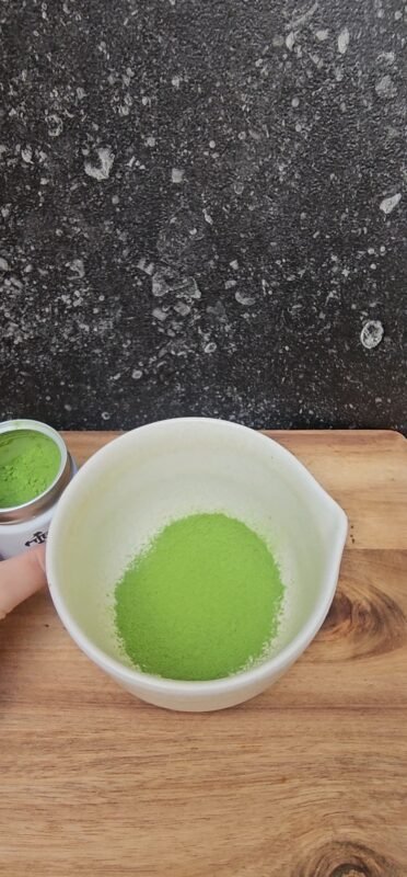 Couleur verte du matcha Unkaku Marukyu Koyamaen