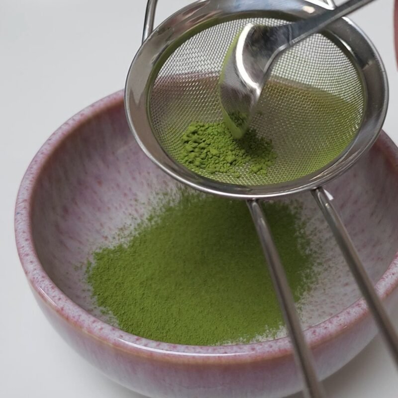 Test du matcha Kanza Ippodo Tea (produit terminé) 5 Mousse du matcha Ippodo Tea Kanza